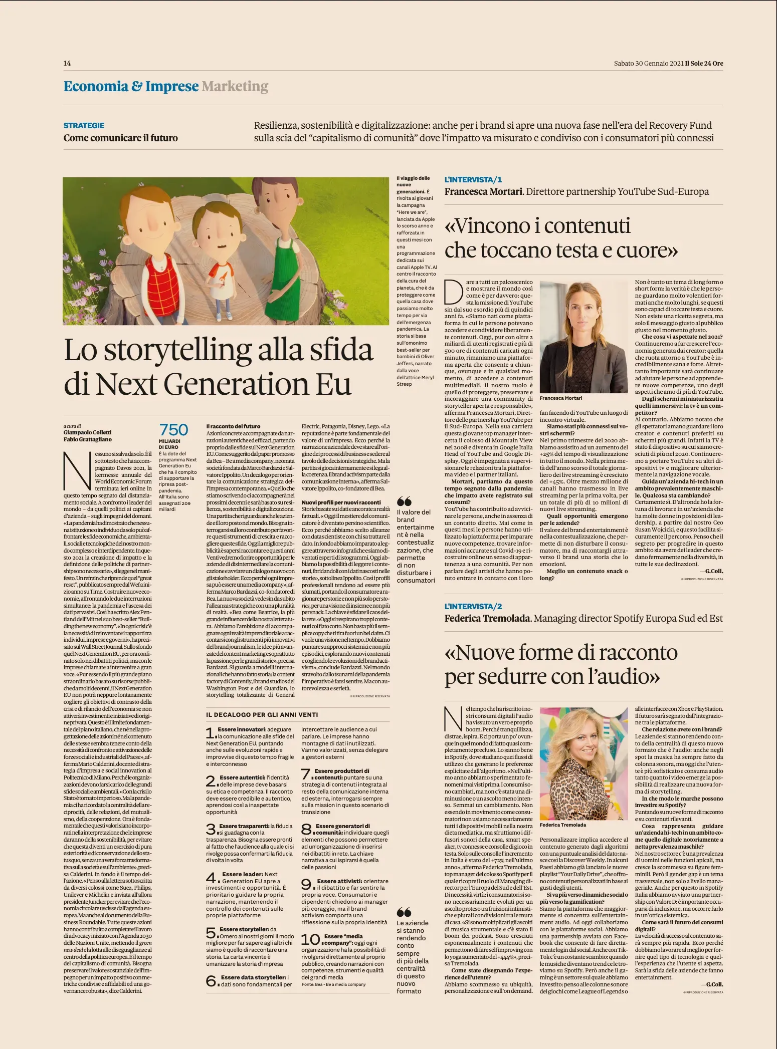 Lo storytelling alla sfida Next Generation Eu