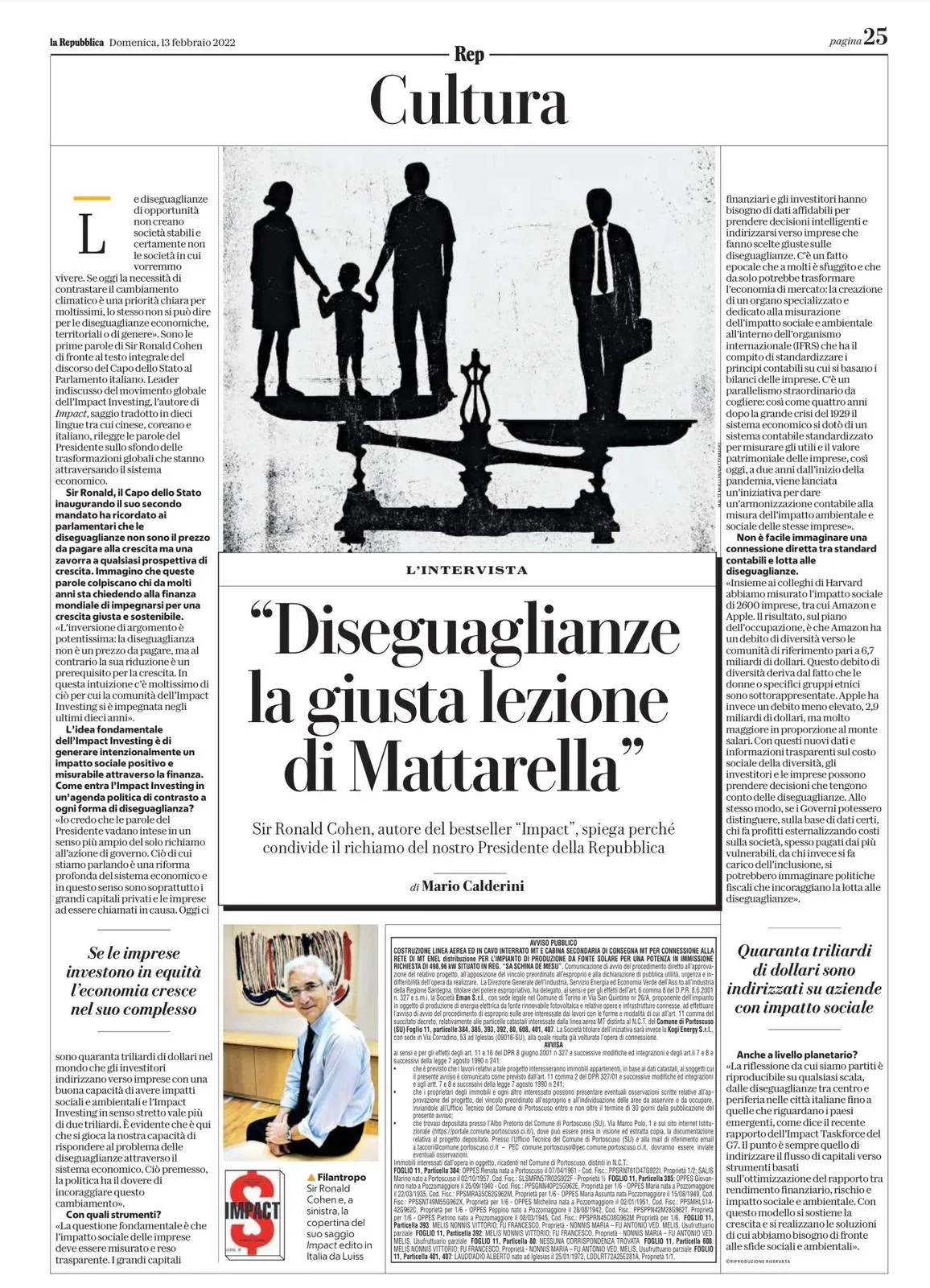 Diseguaglianze la giusta lezione di Mattarella